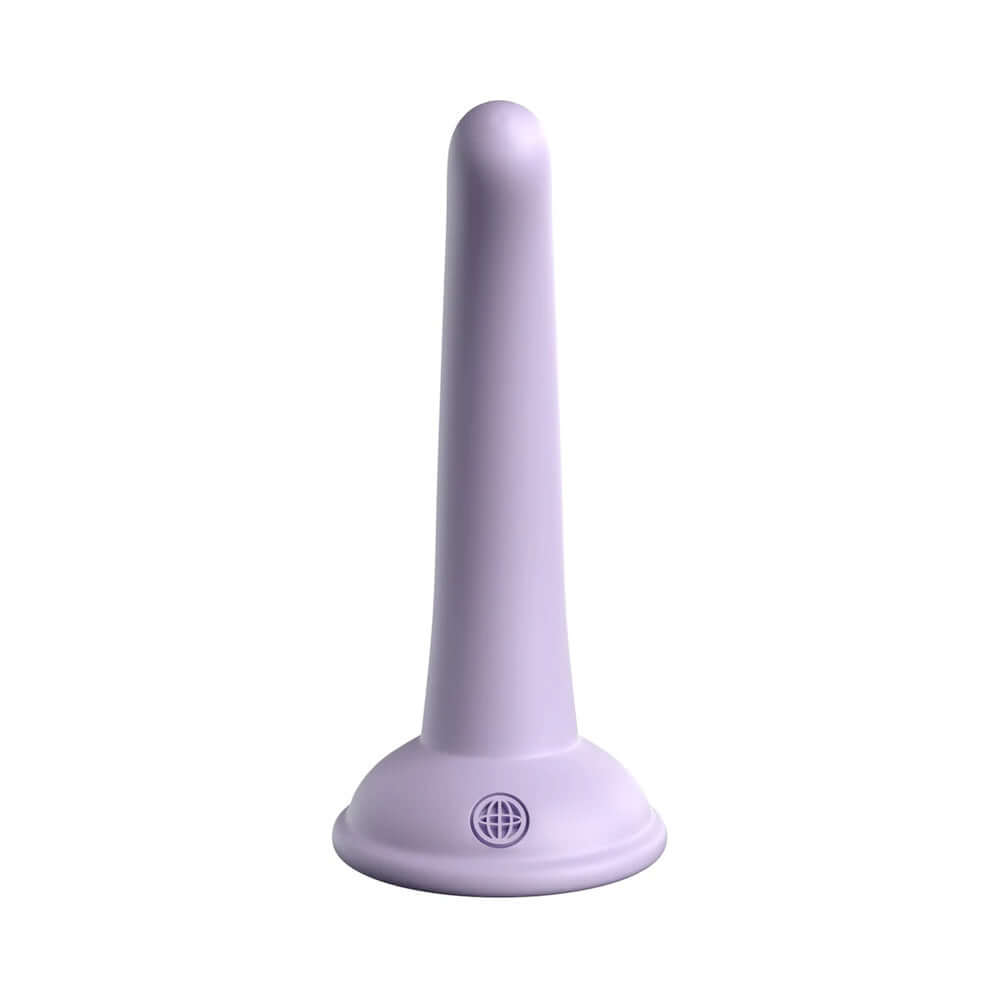 Dillio Platinum Collection Curious Five 5 inch Silicone Dildo Purple, featuring premium platinum-cured silicone material.