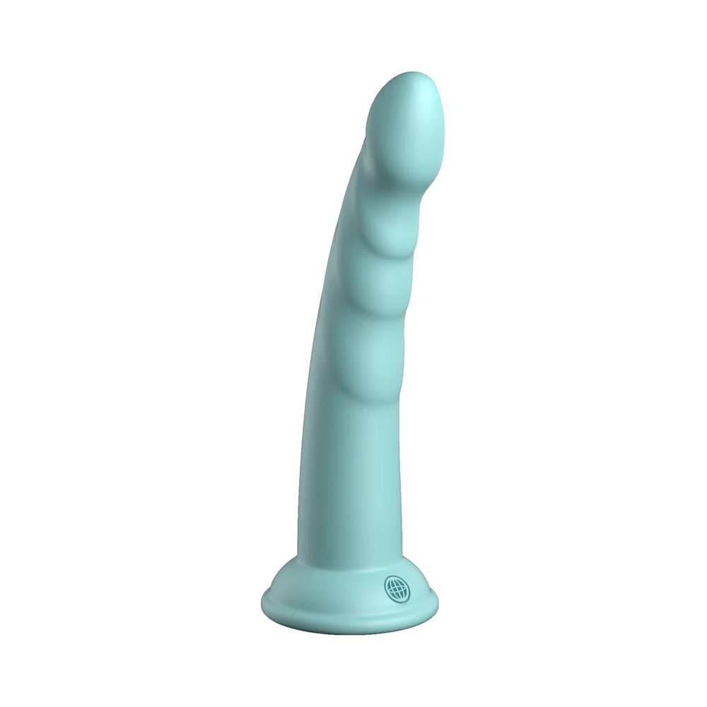 Dillio Platinum Collection Slim Seven 7 inches Silicone Dildo Teal