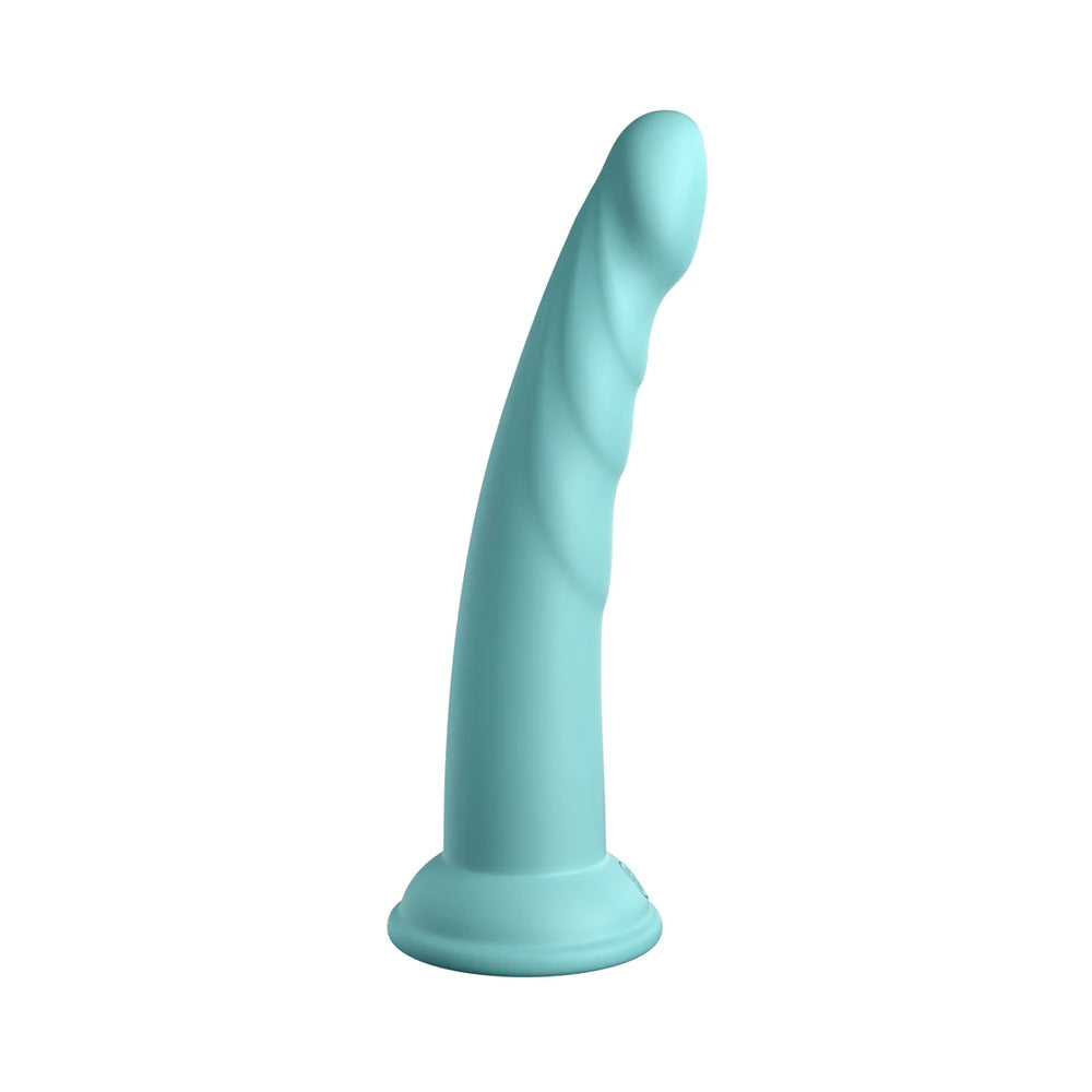 Dillio Platinum Collection Slim Seven 7 inches Silicone Dildo Teal