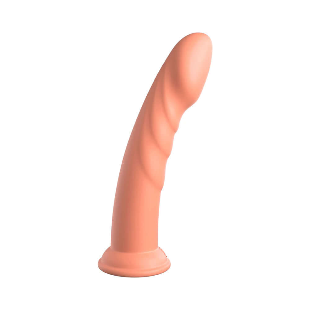 Dillio Platinum Collection Super Eight 8 inches Silicone Dildo Peach