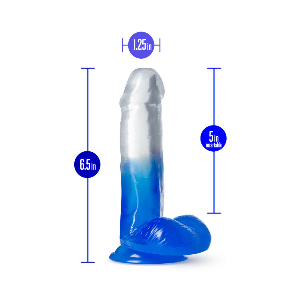 B Yours Stella Blue 6 inches Dildo with Balls Blue