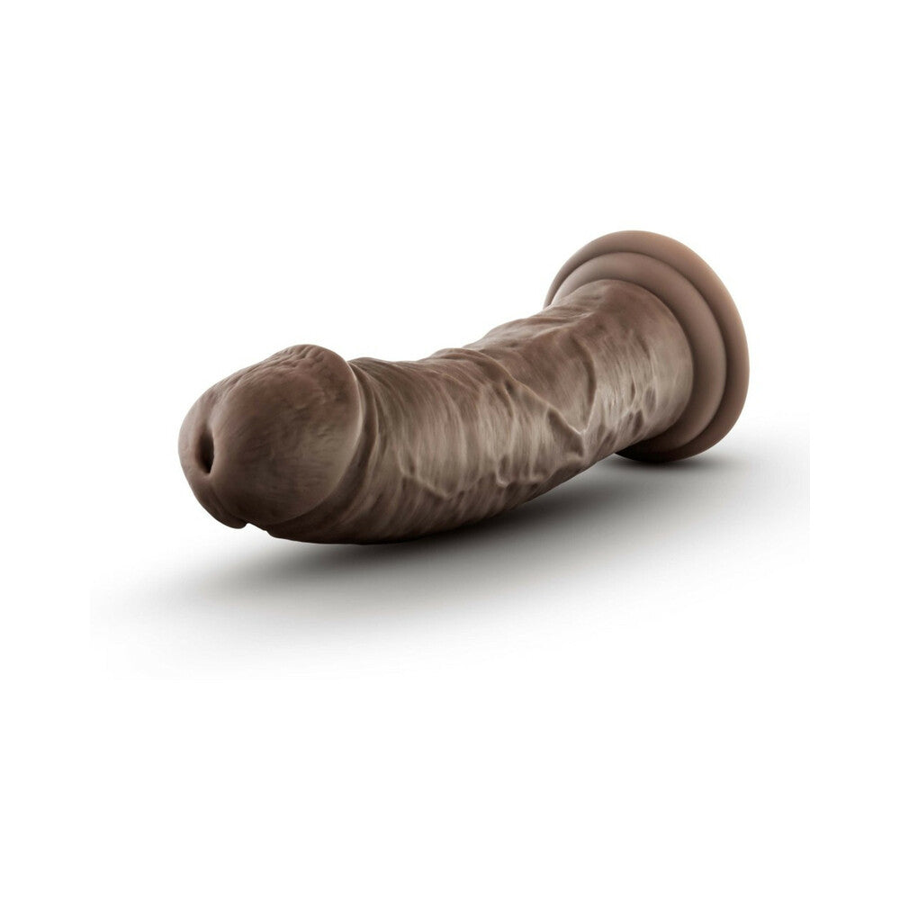 Dr. Skin Plus Thick 8 inches Triple Density Posable Dildo Brown