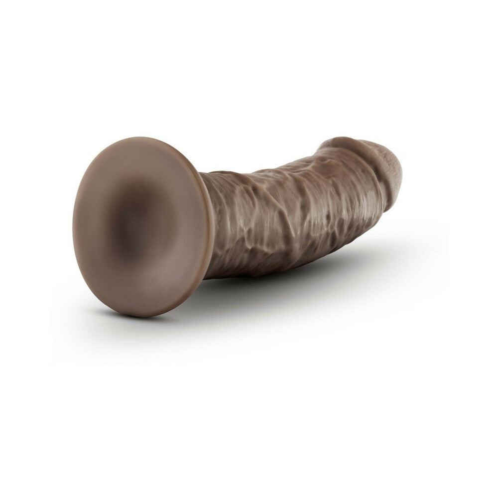 Dr. Skin Plus Thick 8 inches Triple Density Posable Dildo Brown