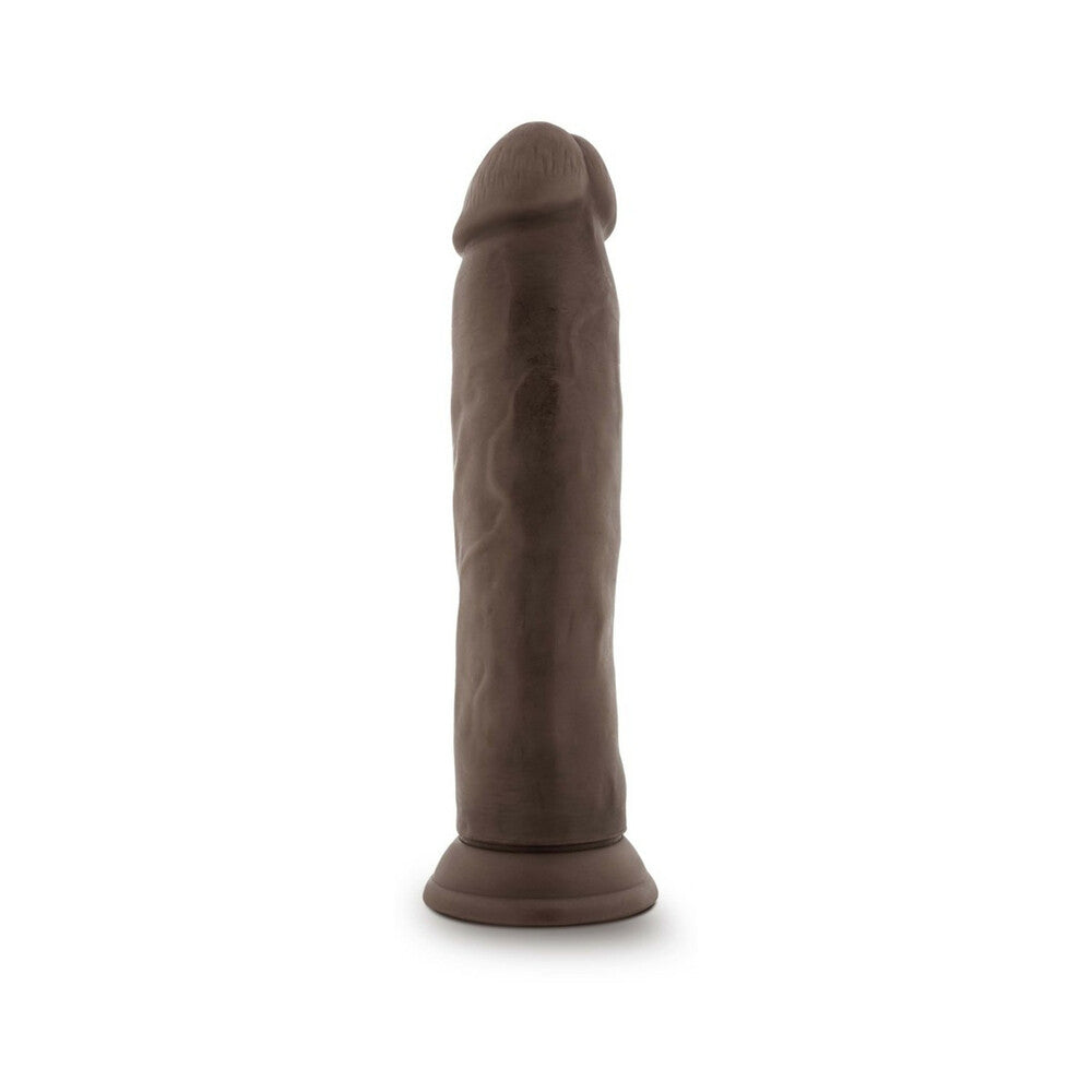 Dr. Skin Plus Thick 9 inches Triple Density Posable Dildo Brown