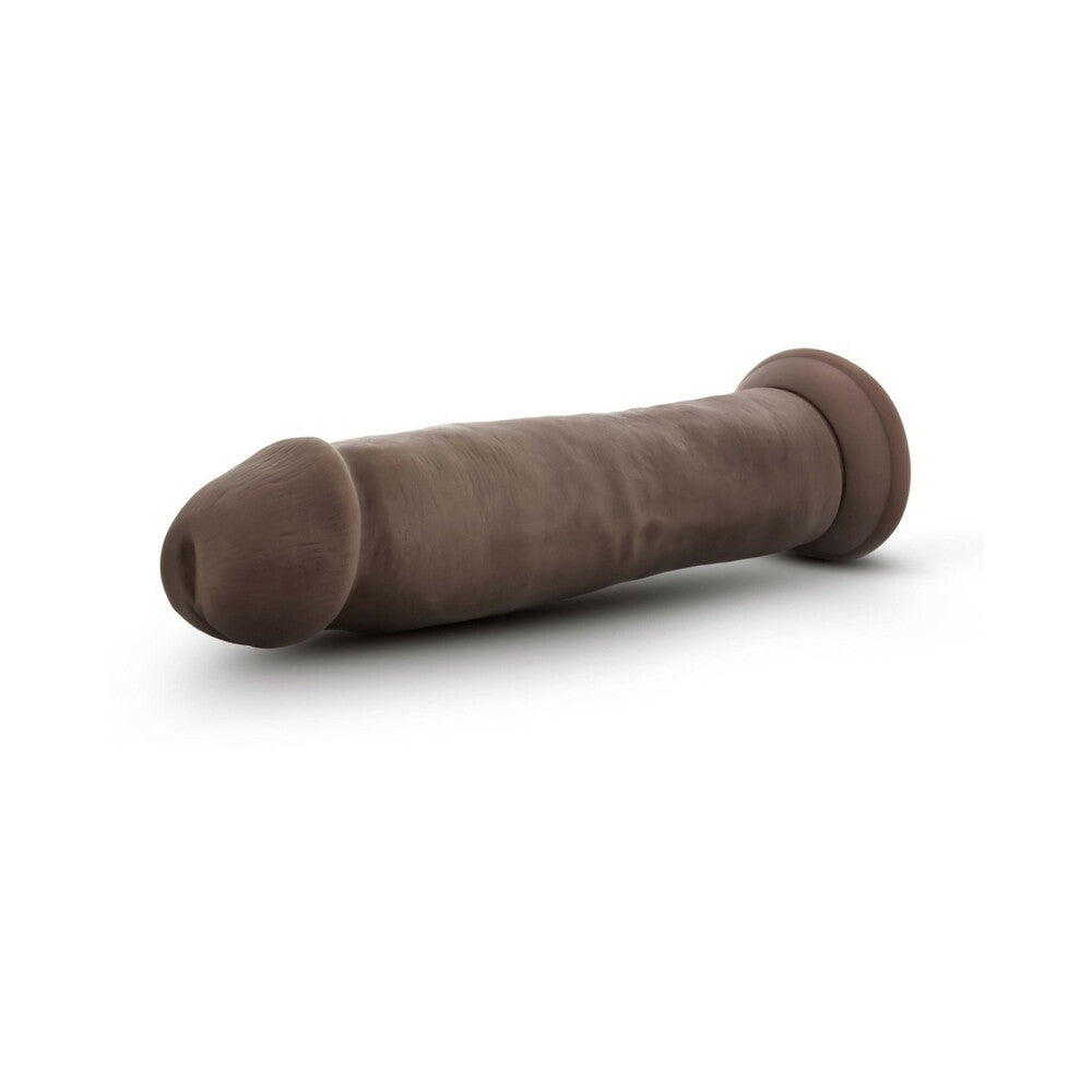 Dr. Skin Plus Thick 9 inches Triple Density Posable Dildo Brown