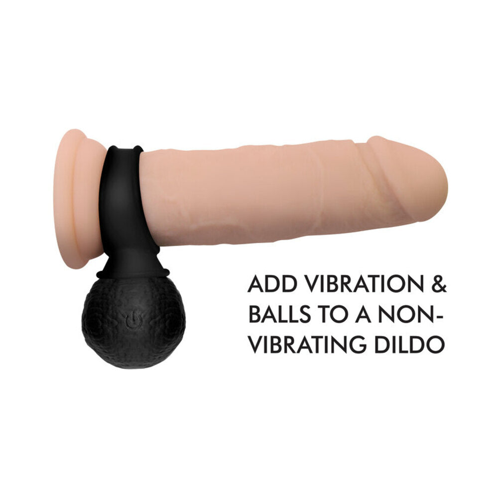 Jock 28X Vibrating Silicone Balls with Remote Control XL Black