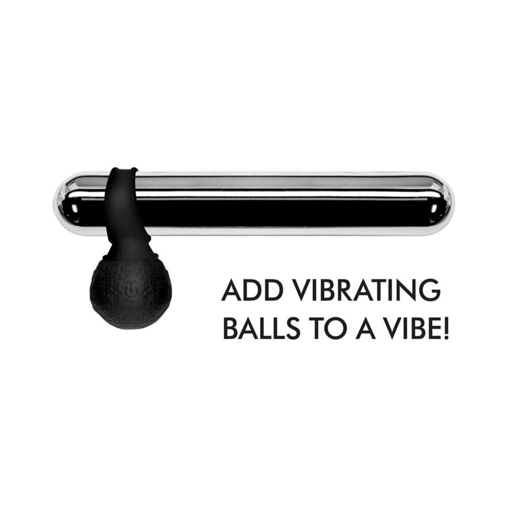 Jock 28X Vibrating Silicone Balls with Remote Control XL Black