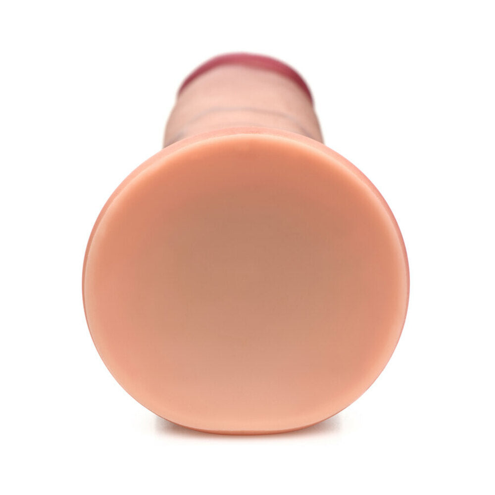 Curve Toys Jock Dual Density 8 inches Silicone Dildo with Suction Cup Light