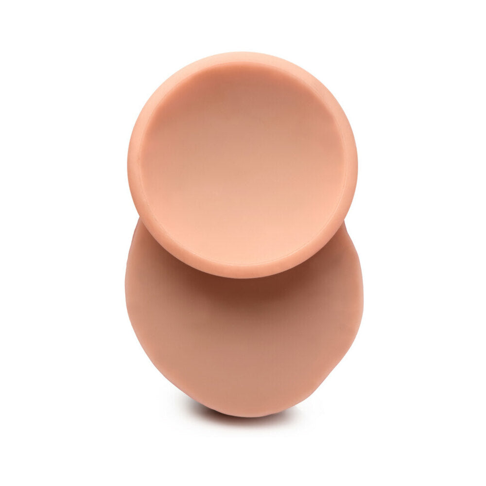 Curve Toys Jock Dual Density 10 inch Silicone Dildo with Balls & Suction Cup Light