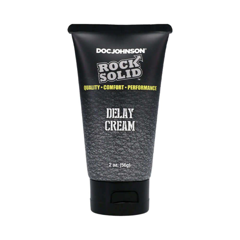 Rock Solid Delay Cream 2 Oz Bulk packaging, a smooth desensitizing cream for improved endurance.