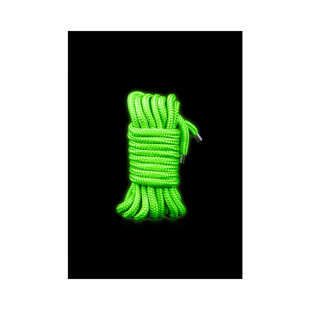 Ouch! Glow in the Dark Rope 5 m / 16 ' Neon Green