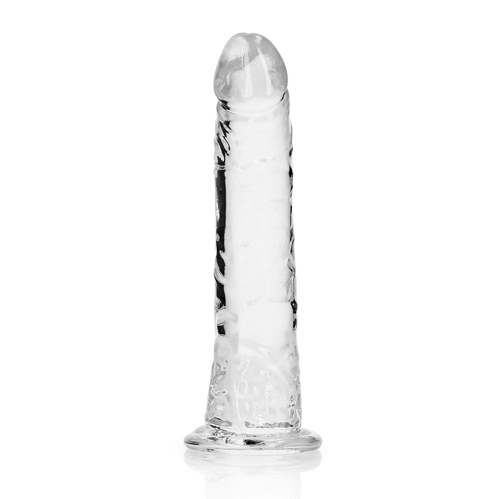 RealRock Crystal Clear Slim 6 inches Dildo Clear