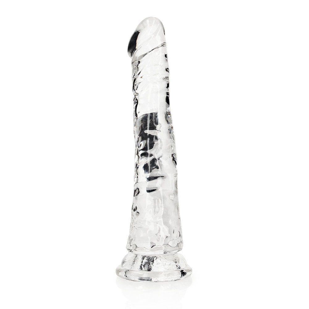 RealRock Crystal Clear Slim 6 inches Dildo Clear