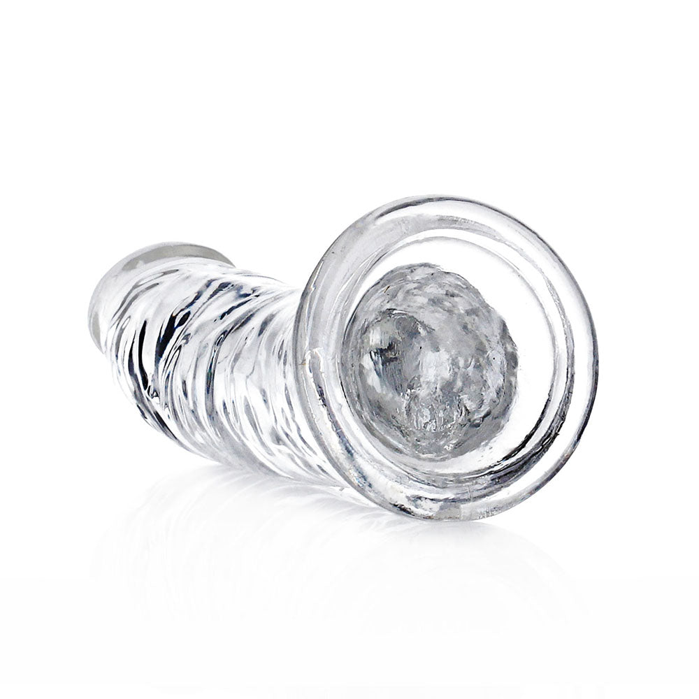 RealRock Crystal Clear Slim 6 inches Dildo Clear