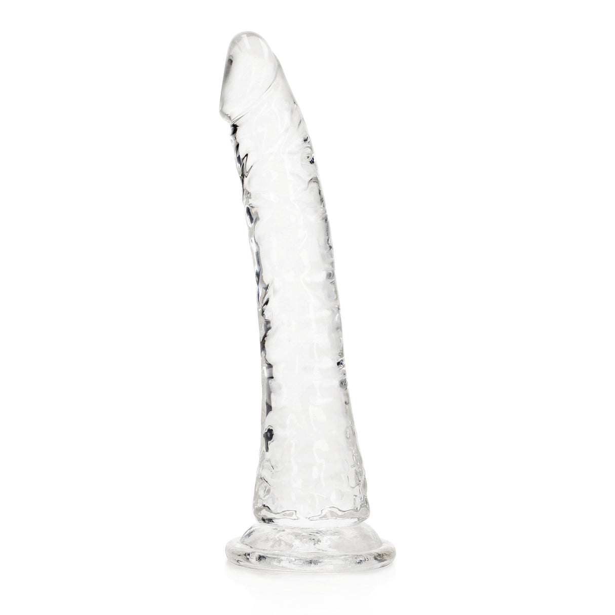 RealRock Crystal Clear Slim 7 inches Dildo Clear