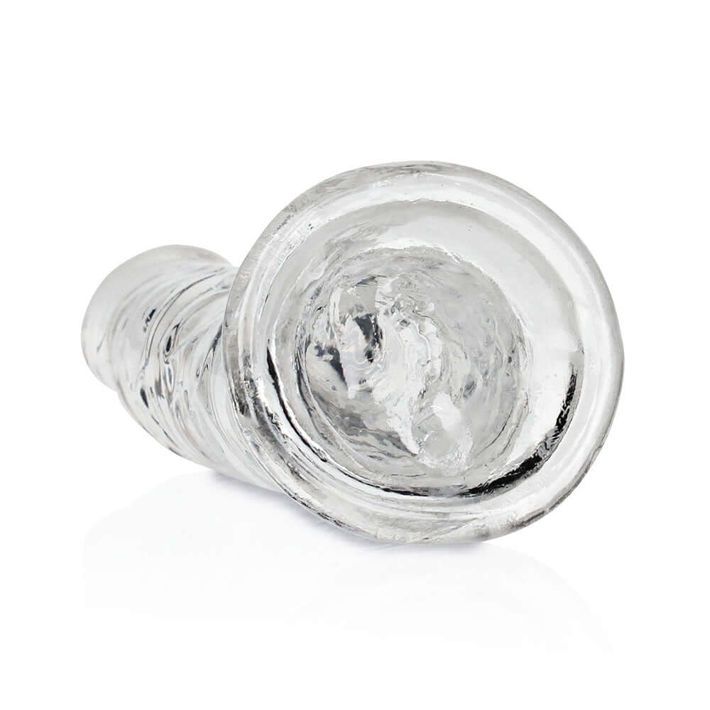 RealRock Crystal Clear Slim 7 inches Dildo Clear