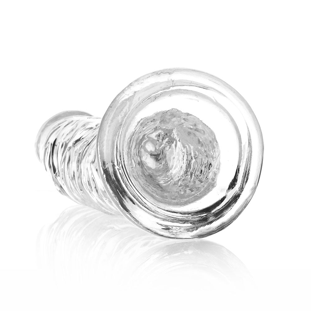 RealRock Crystal Clear Slim 9 inches Dildo Clear