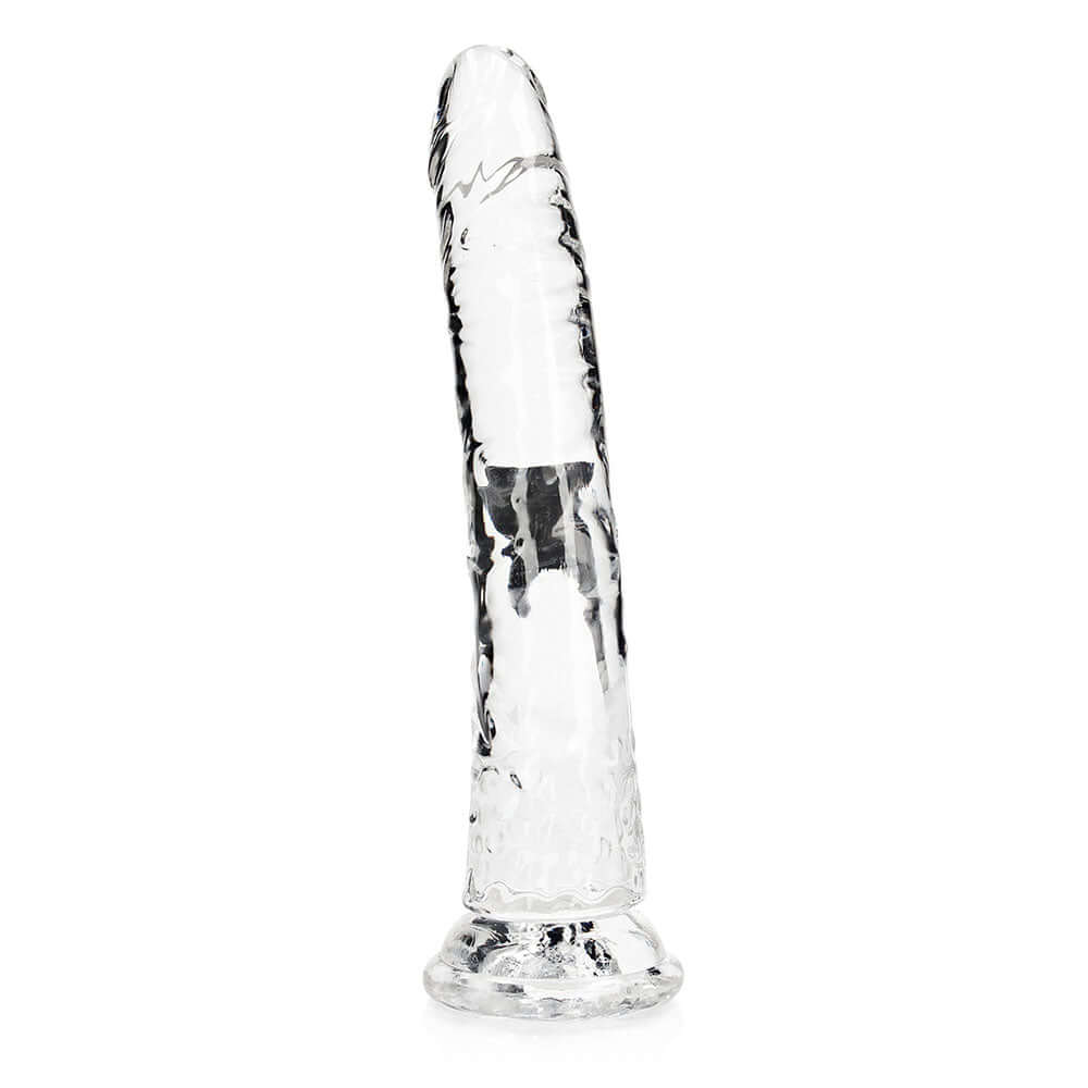 RealRock Crystal Clear Slim 10 inches Dildo Clear