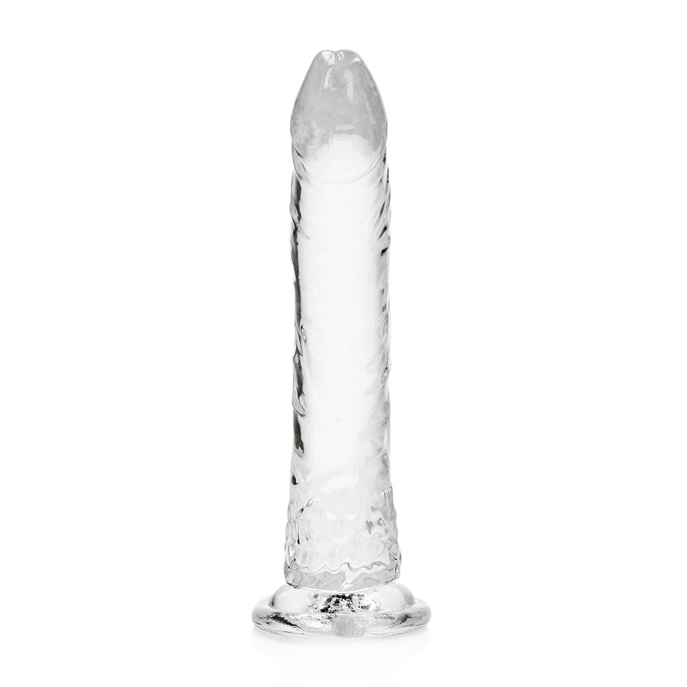RealRock Crystal Clear Slim 10 inches Dildo Clear