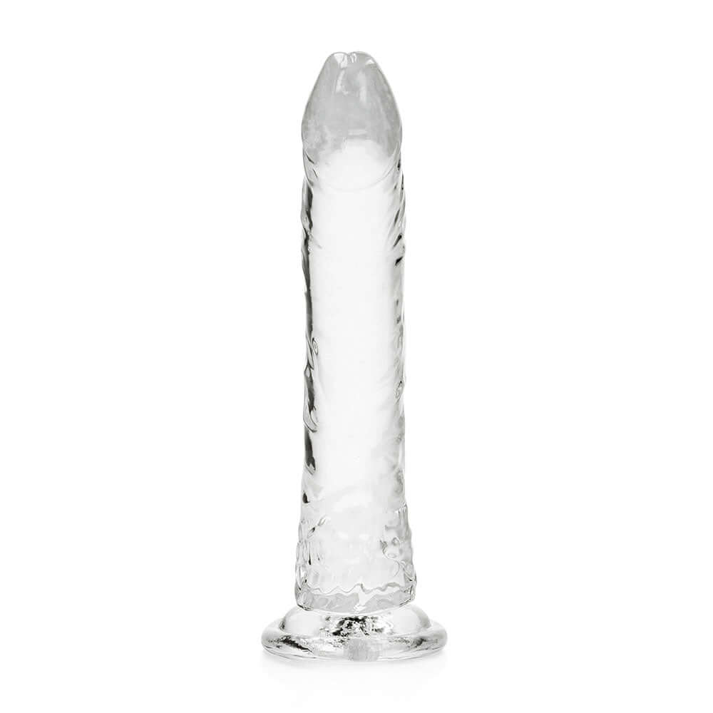RealRock Crystal Clear Slim 10 inches Dildo Clear
