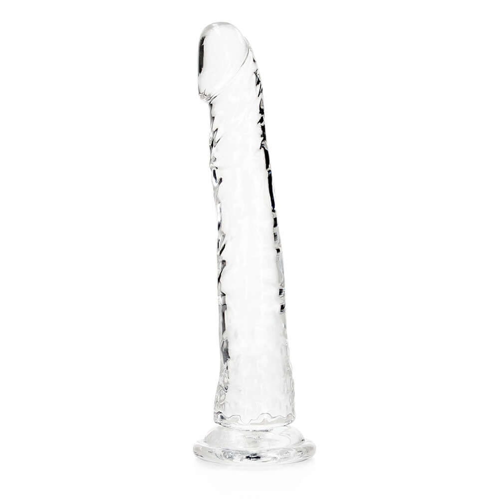 RealRock Crystal Clear Slim 10 inches Dildo Clear