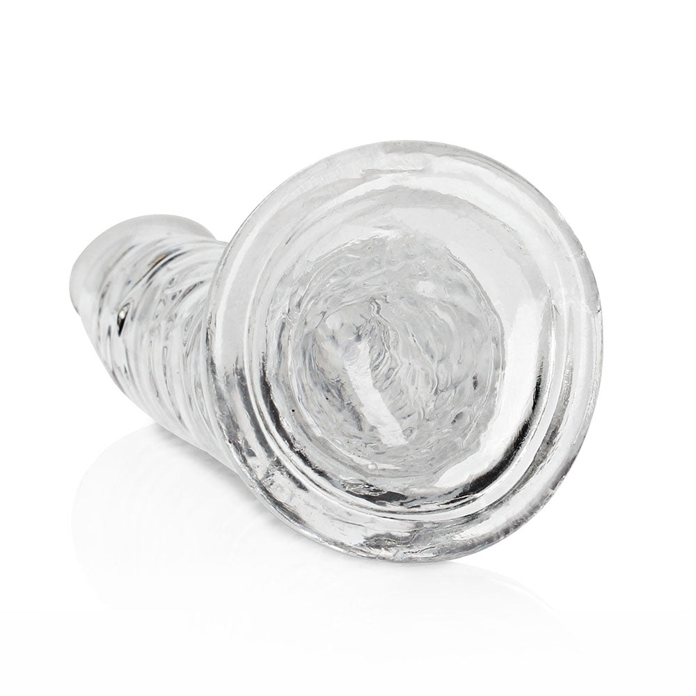 RealRock Crystal Clear Slim 10 inches Dildo Clear