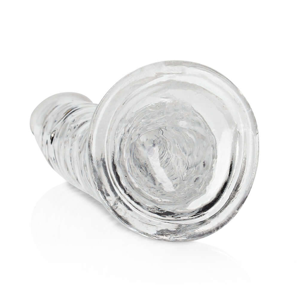 RealRock Crystal Clear Slim 10 inches Dildo Clear