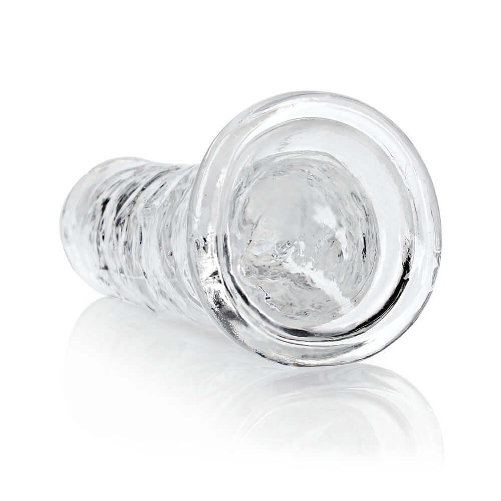 RealRock Crystal Clear Straight 8 inches Dildo Without Balls Clear