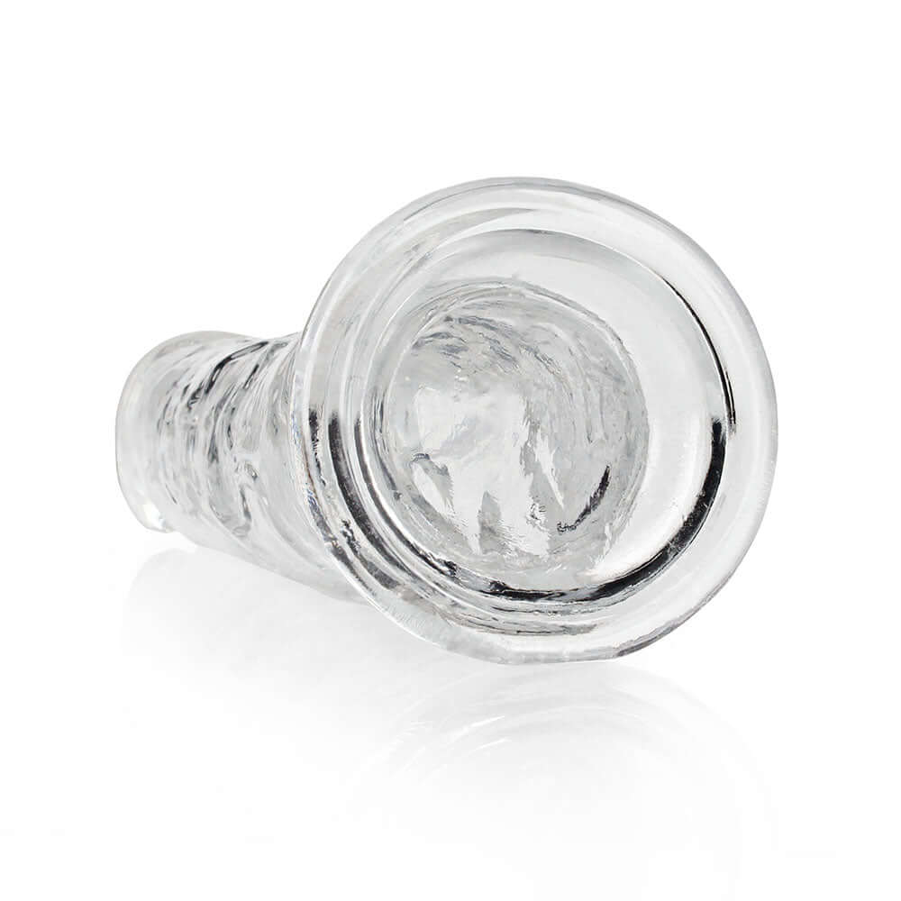 RealRock Crystal Clear Straight 9 inches Dildo Without Balls Clear