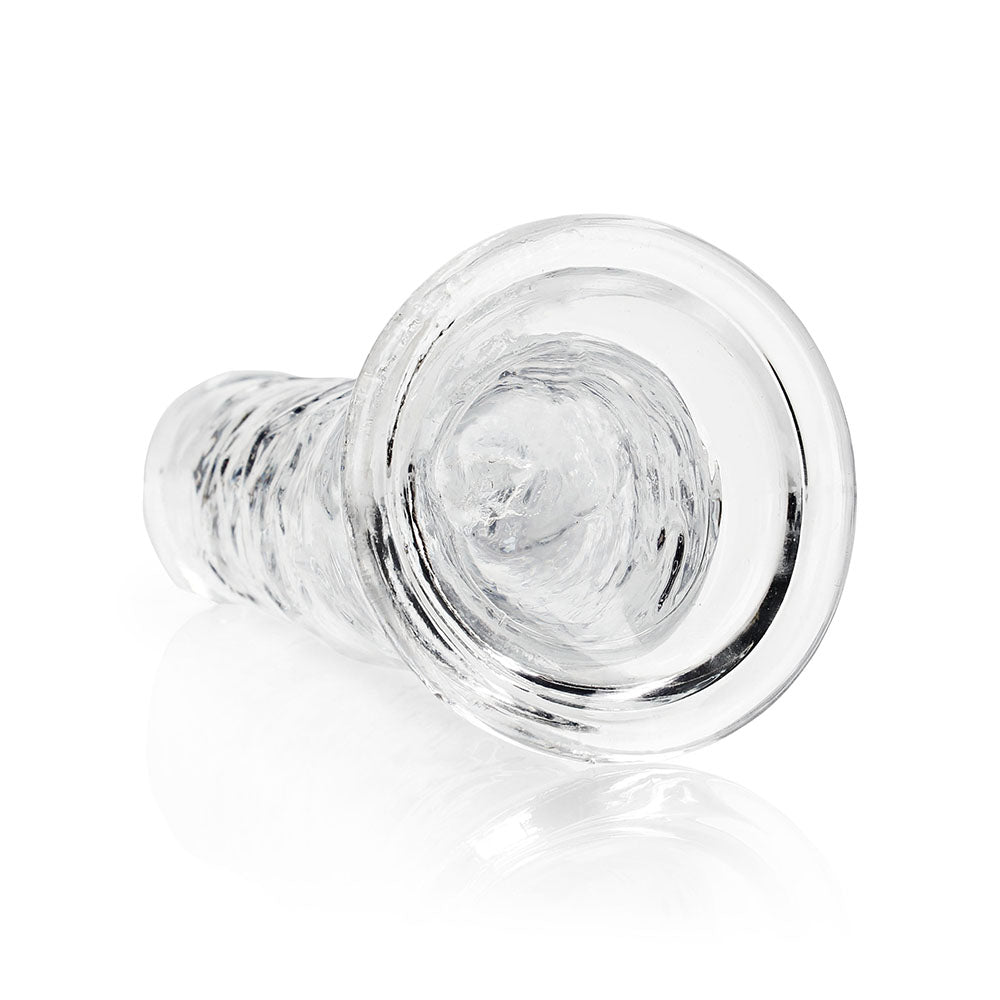 RealRock Crystal Clear Straight 11 inches Dildo Without Balls Clear