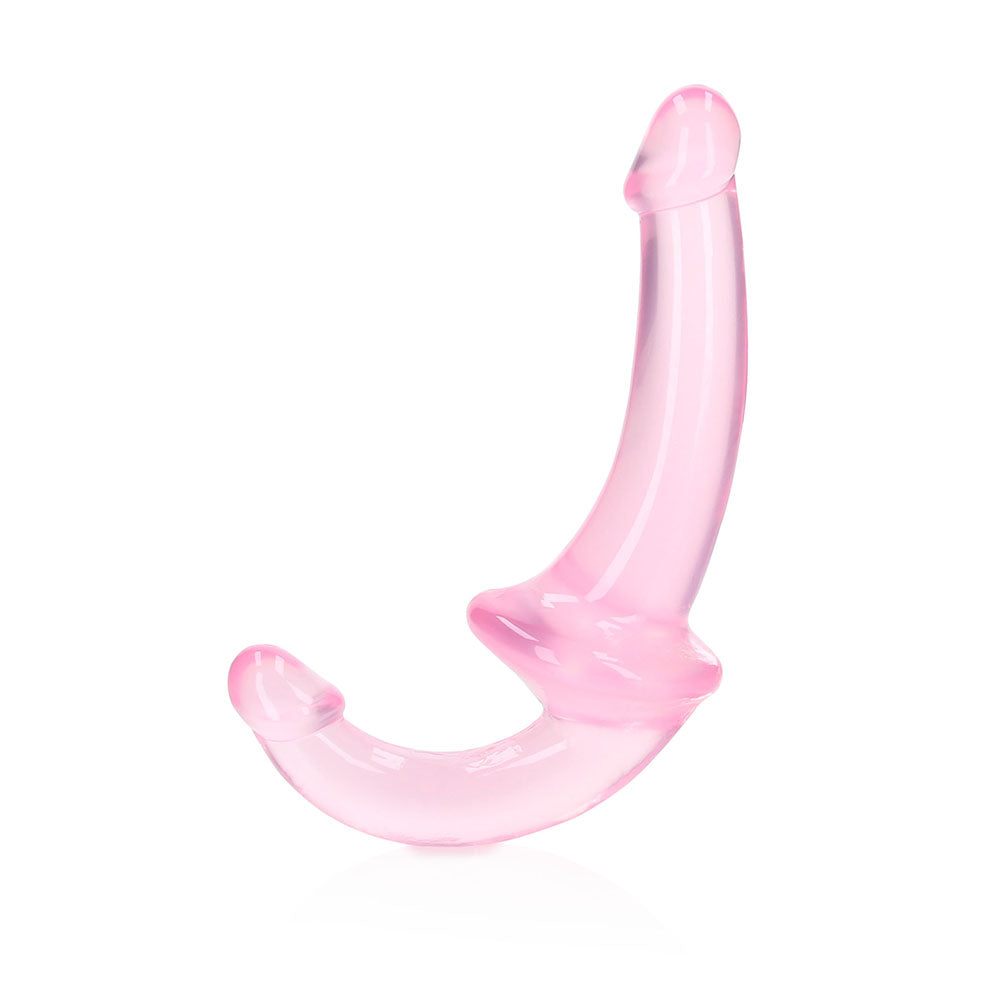 RealRock Crystal Clear 6 inches Strapless Strap-On Dildo Pink