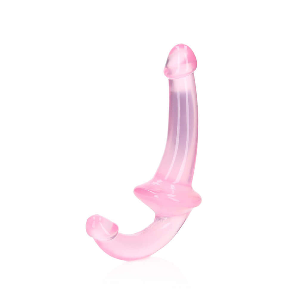 RealRock Crystal Clear 6 inches Strapless Strap-On Dildo Pink
