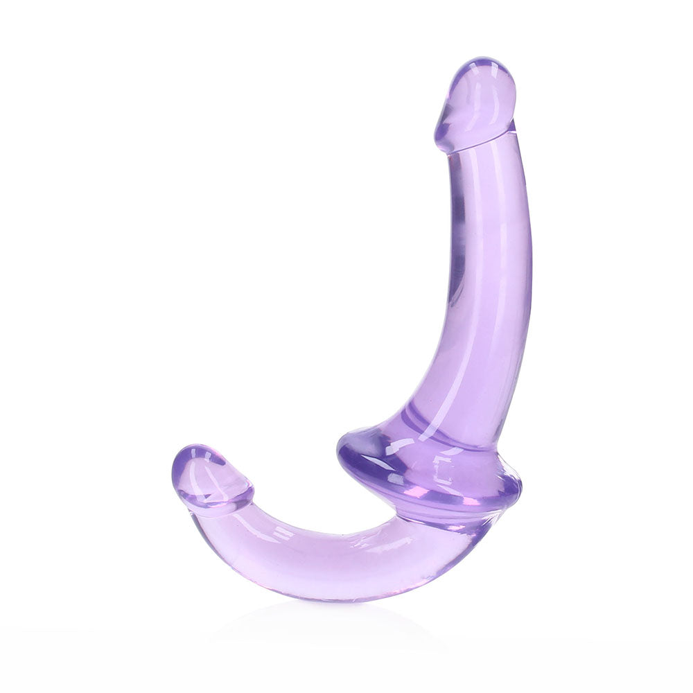 RealRock Crystal Clear 6 inches Strapless Strap-On Dildo Purple