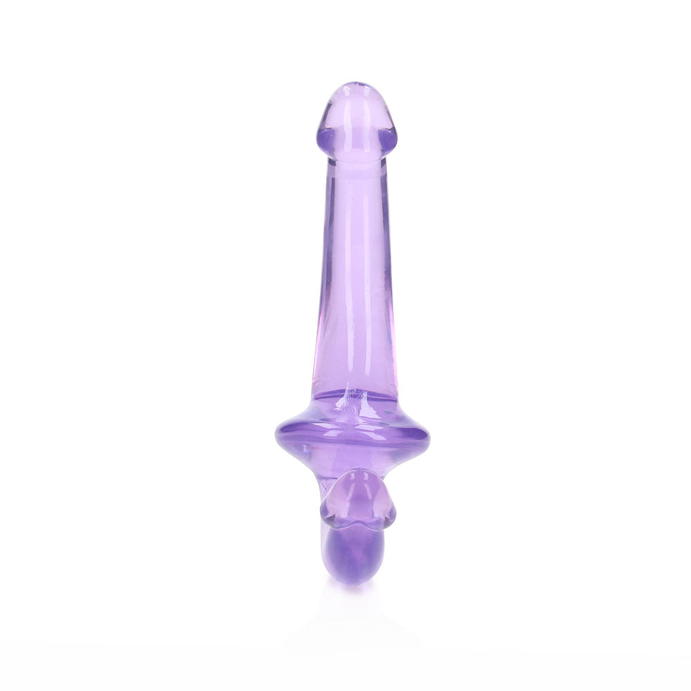 RealRock Crystal Clear 6 inches Strapless Strap-On Dildo Purple