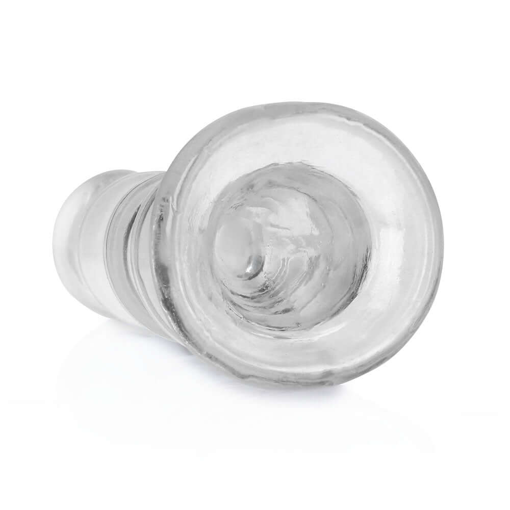 RealRock Crystal Clear Curvy 5.5 inches Dildo/Plug Clear