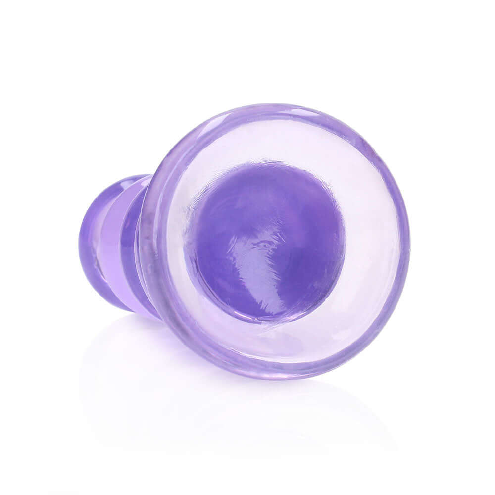 RealRock Crystal Clear Curvy 5.5 inches Dildo/Plug Purple