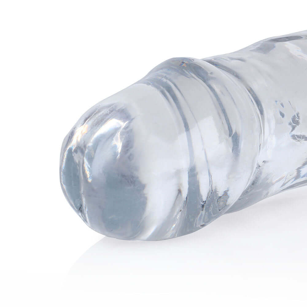 RealRock Crystal Clear Double Dong 13 inches Dual-Ended Dildo Clear