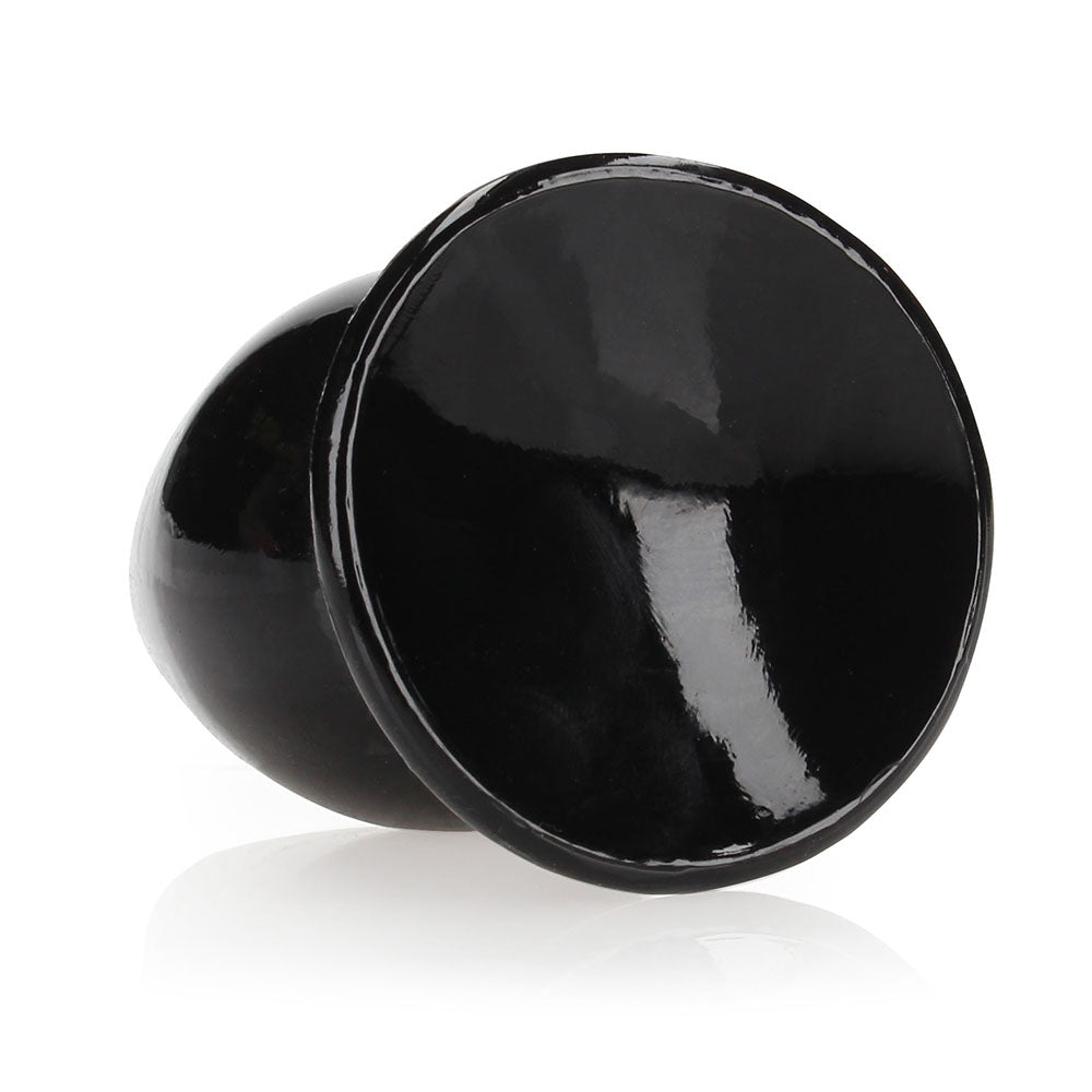 RealRock Crystal Clear 3.5 inches Anal Plug Black
