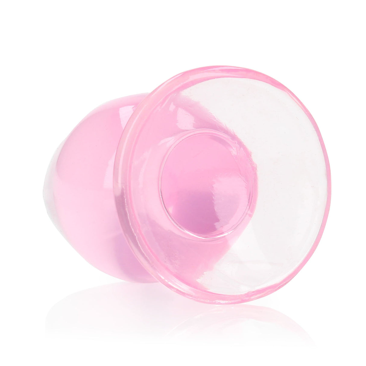 RealRock Crystal Clear 3.5 inches Anal Plug Pink