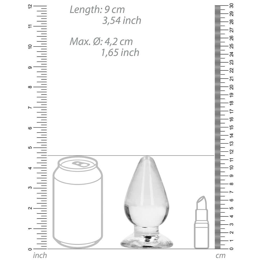 RealRock Crystal Clear 4.5 inches Anal Plug Clear