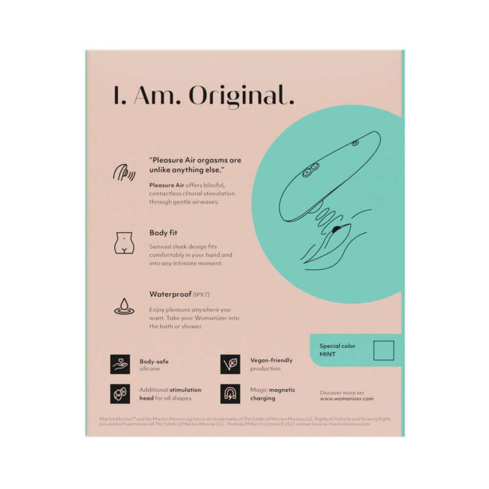 Womanizer x Marilyn Monroe Classic 2 Special Edition Pleasure Air Clitoral Stimulator Mint