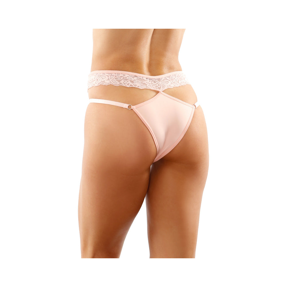 Ren Microfiber Panty With Double-Strap Waistband Light Pink S/M