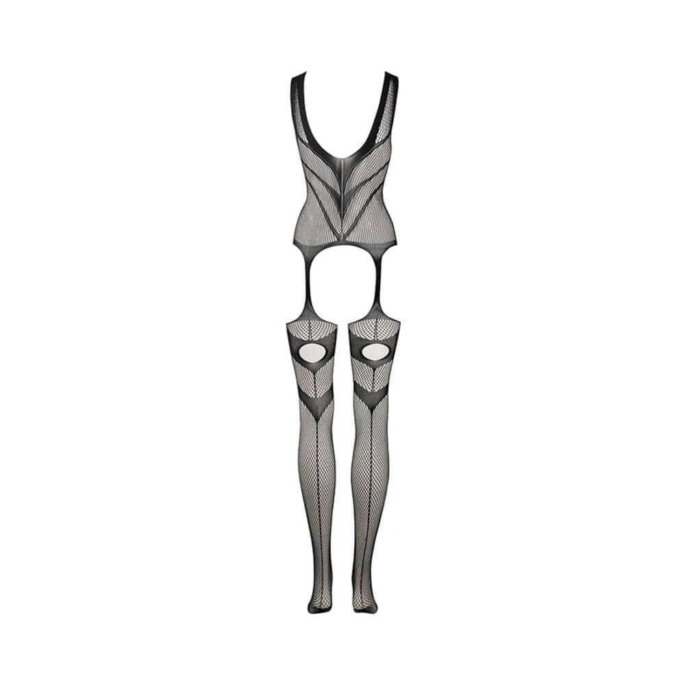 Shots Le Desir Suspender Bodystocking Black O/S
