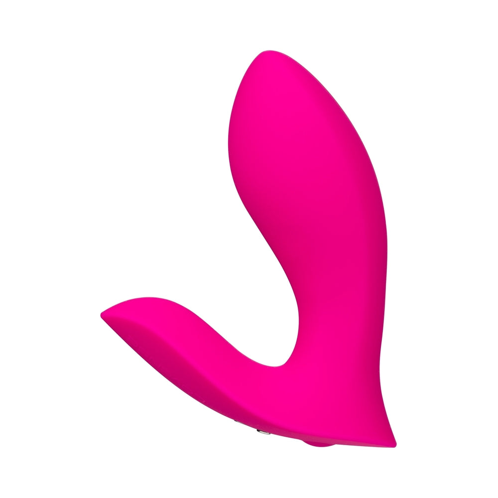 Lovense Flexer Rechargeable Silicone App-Controlled Panty Vibrator - Pink