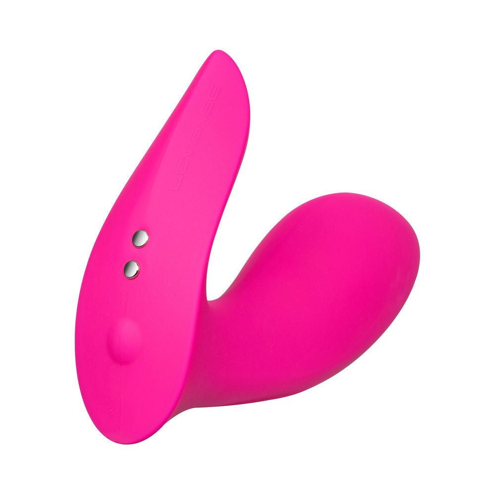 Lovense Flexer Rechargeable Silicone App-Controlled Panty Vibrator - Pink