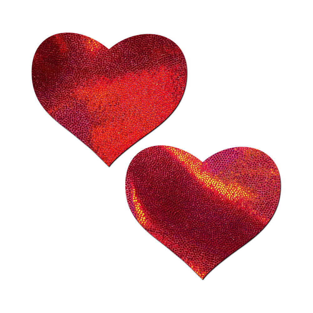 Pastease Love: Liquid Red Heart Nipple Pasties