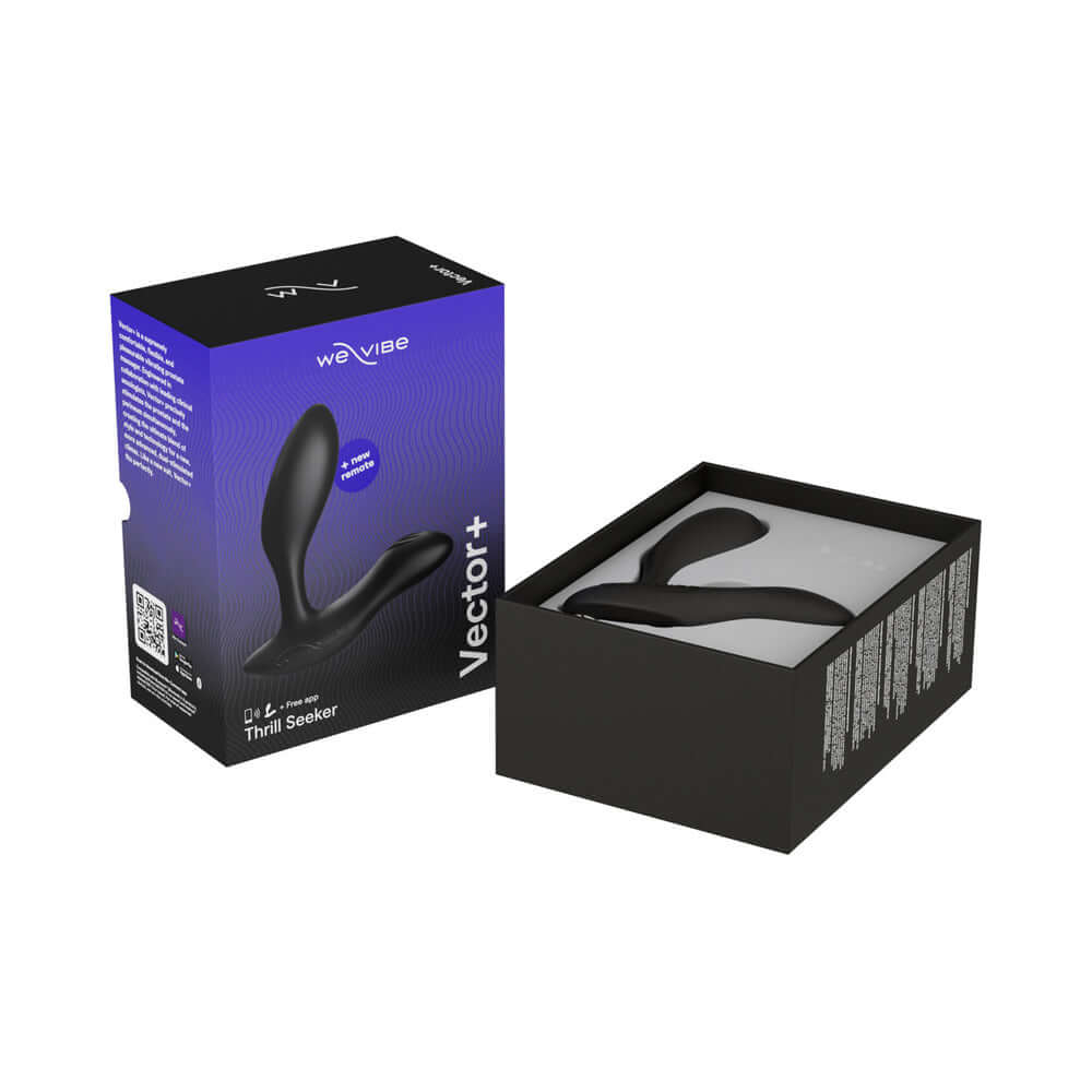 We-Vibe Vector+ Dual Stimulation Prostate Massager Charcoal Black