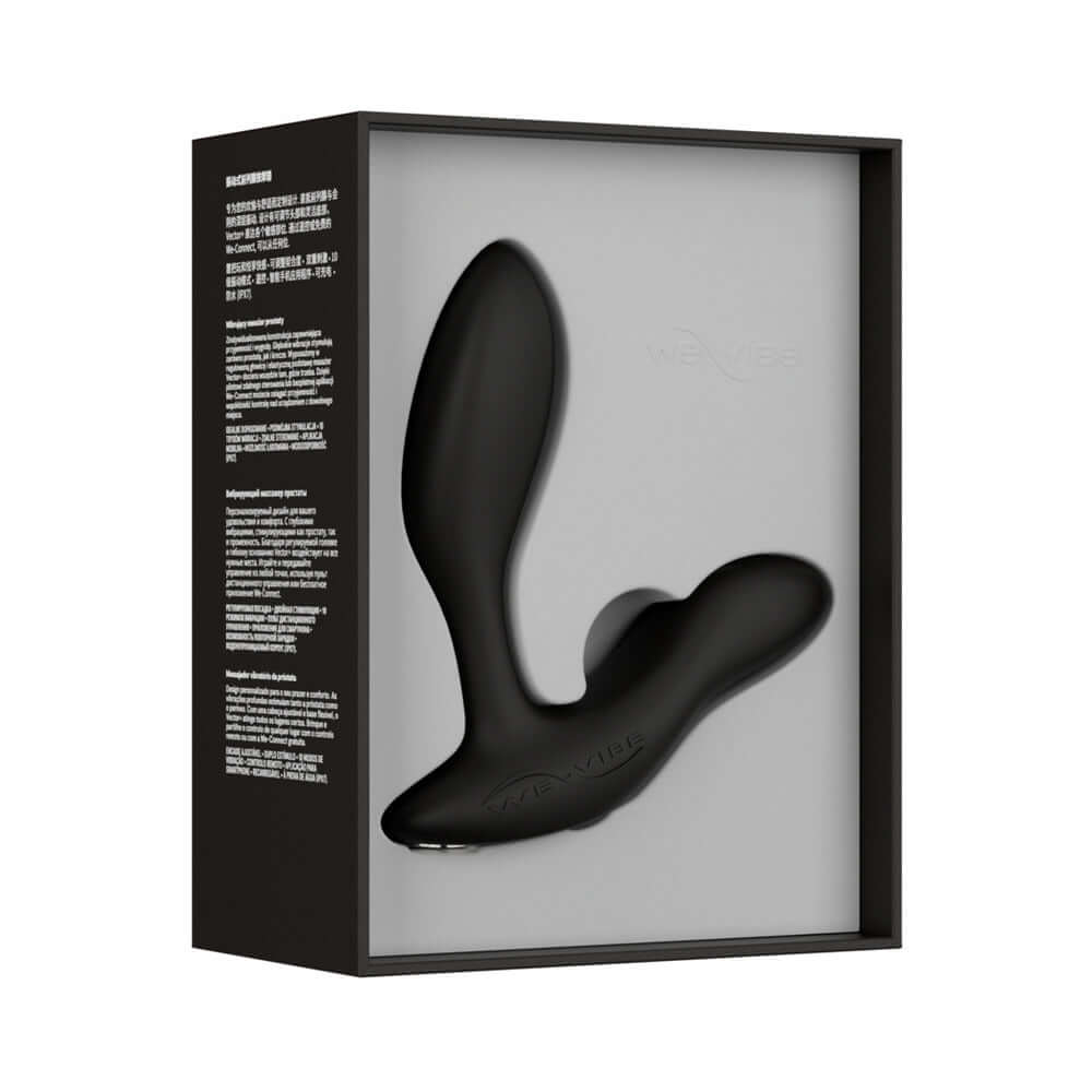We-Vibe Vector+ Dual Stimulation Prostate Massager Charcoal Black