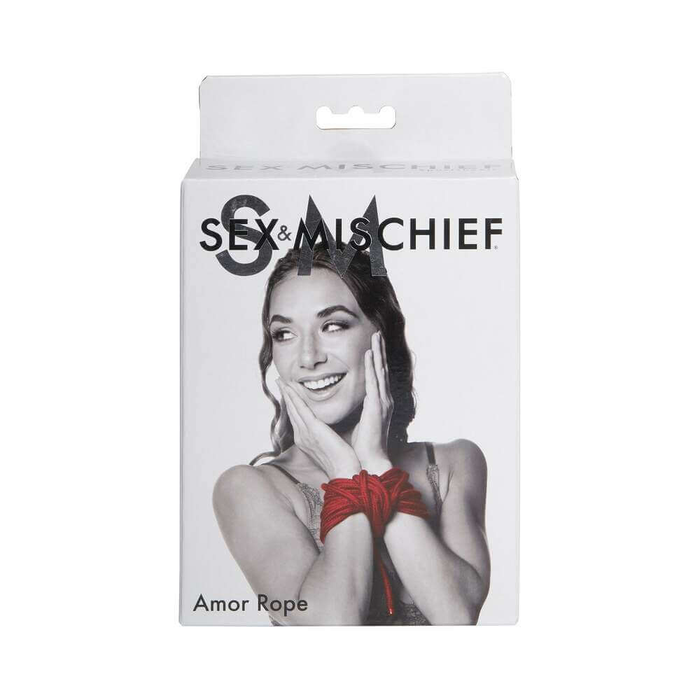 Sportsheets Sex & Mischief Amor Rope 2-Piece 15 ' (30 ' Total) Red