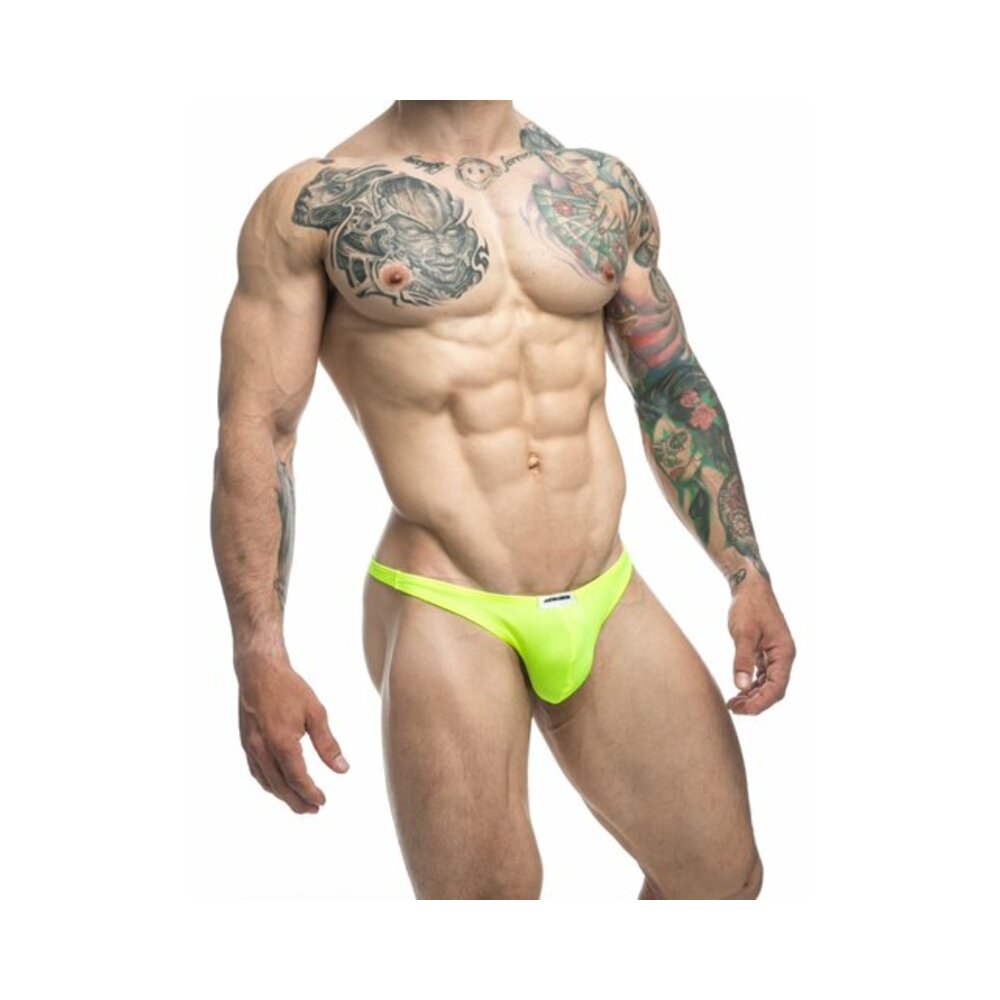 Male Basics JUSTIN + SIMON Classic Tanga Neon Green S